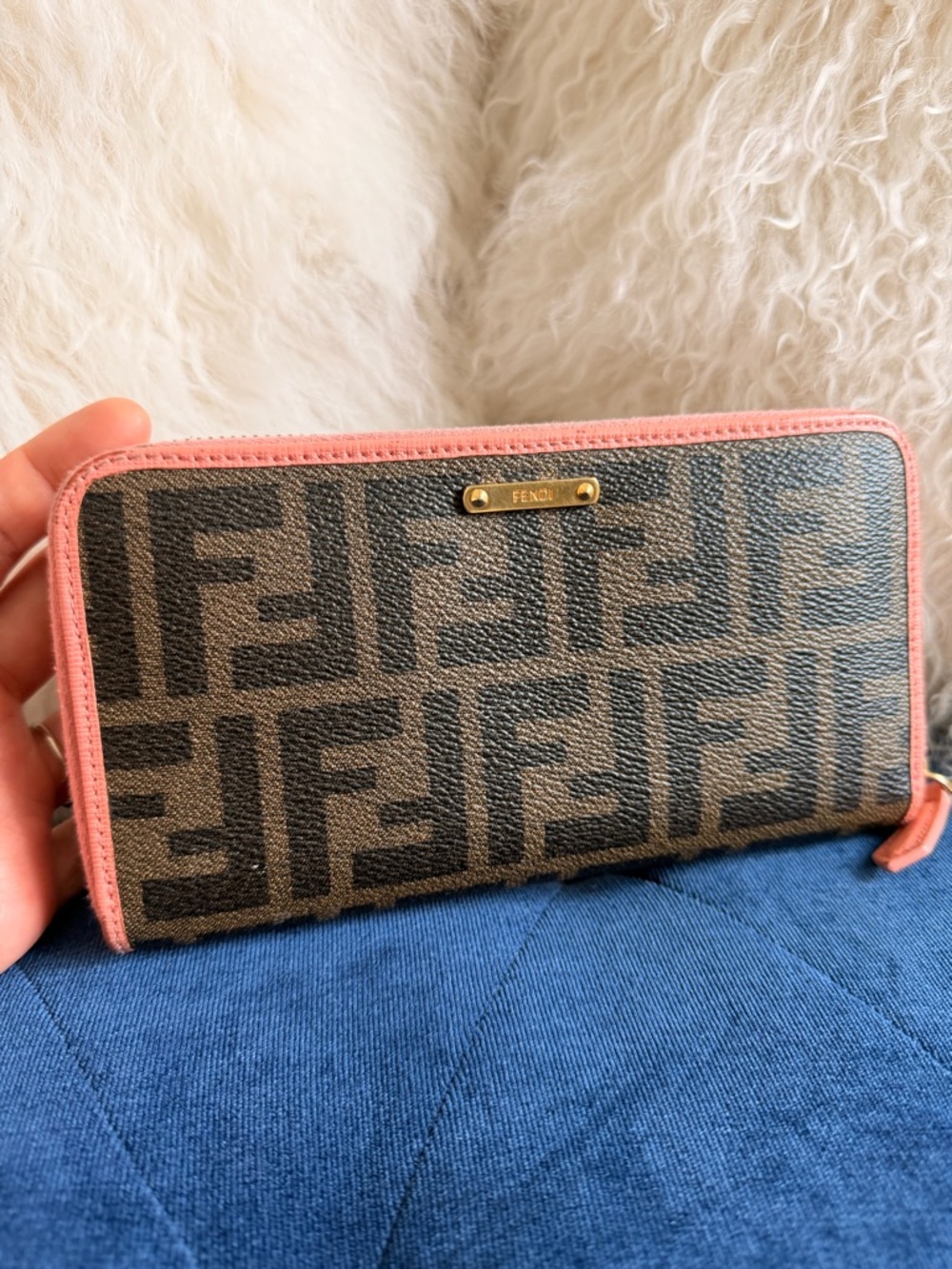 FENDI FF Large Zippy Wallet